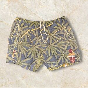Tommy Bahama‎ Swim Trunks Mens XL Multicolor Board Shorts Palm Parrot Hawaiian